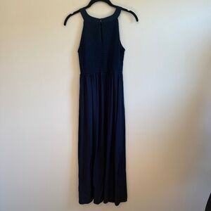 Market & Spruce Sleeveless Navy Maxi Sundress, size Small Petite